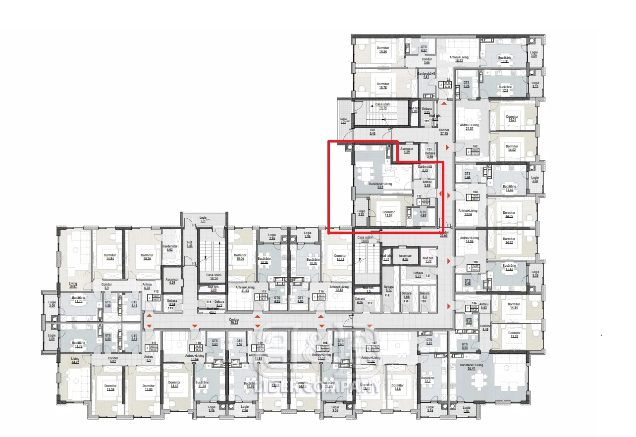 1-bedroom apartment, 54 m² — Image 3