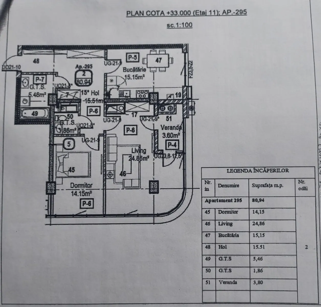 2-bedroom apartment, 81 m² — Image 3