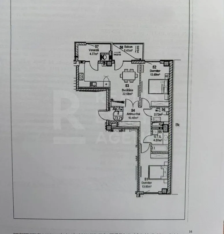 2-bedroom apartment, 73.71 m² — Image 2