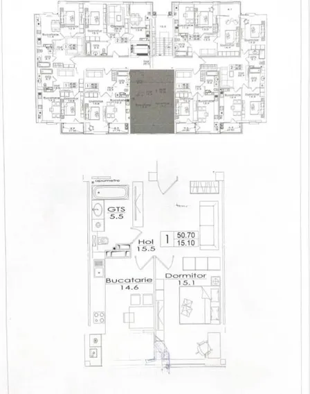 2-bedroom apartment, 50.7 m² — Image 2