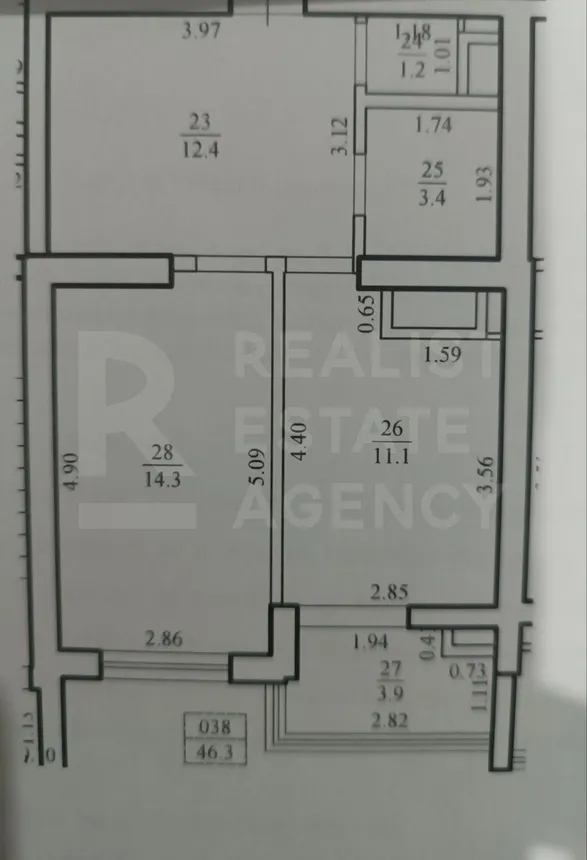 1-комнатная квартира, 46.8 м² — Изображение 2