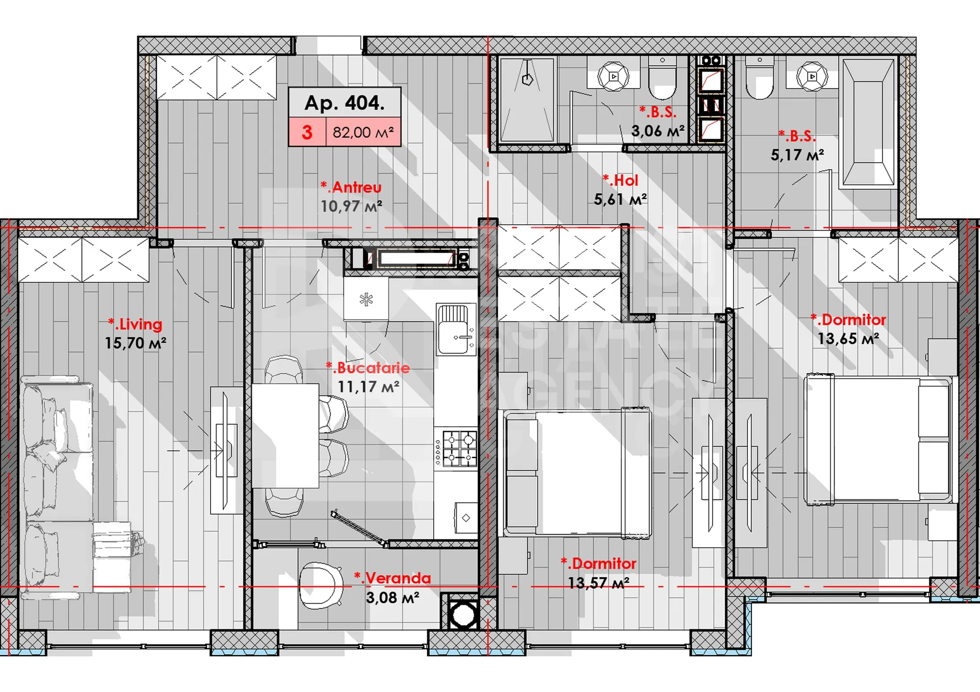 2-комнатная квартира, 82 м² — Изображение 2
