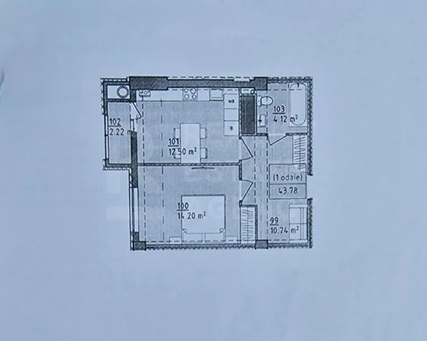 1-комнатная квартира, 44.1 м² — Изображение 2