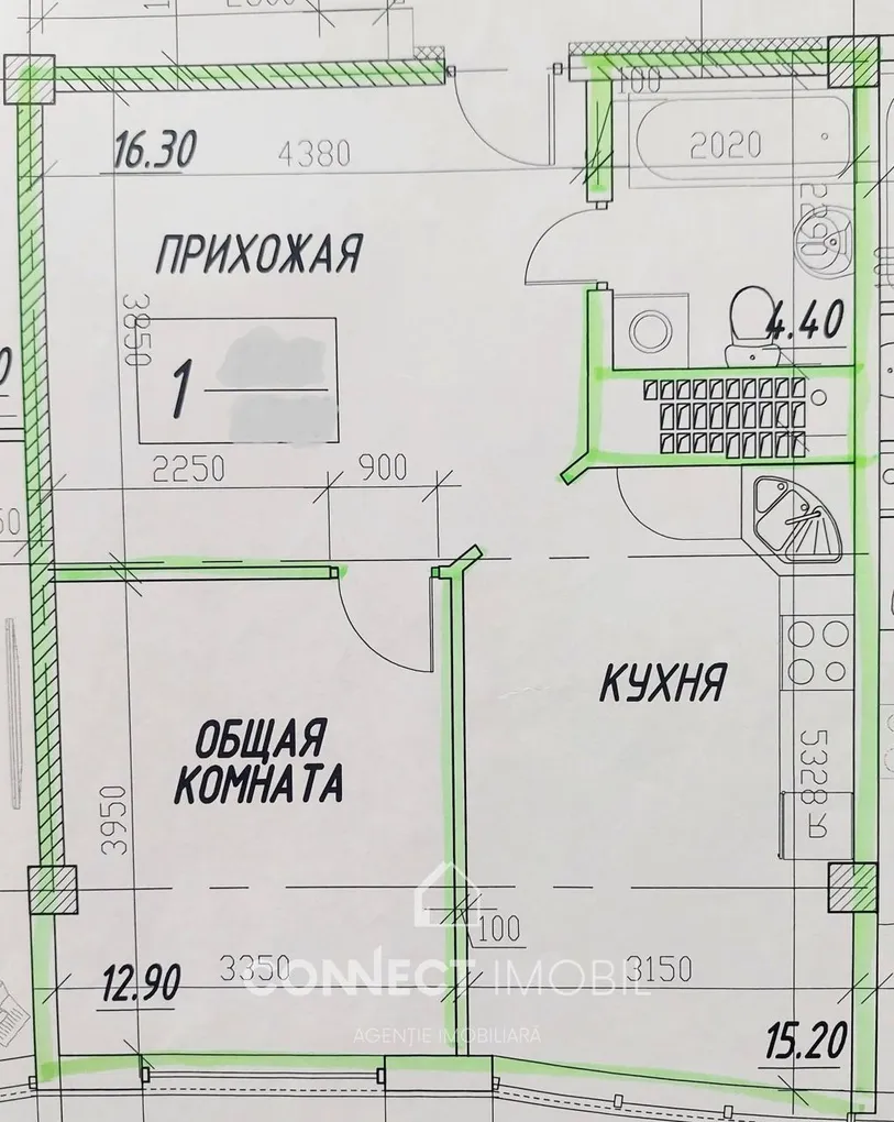 1-комнатная квартира, 50 м² — Изображение 4