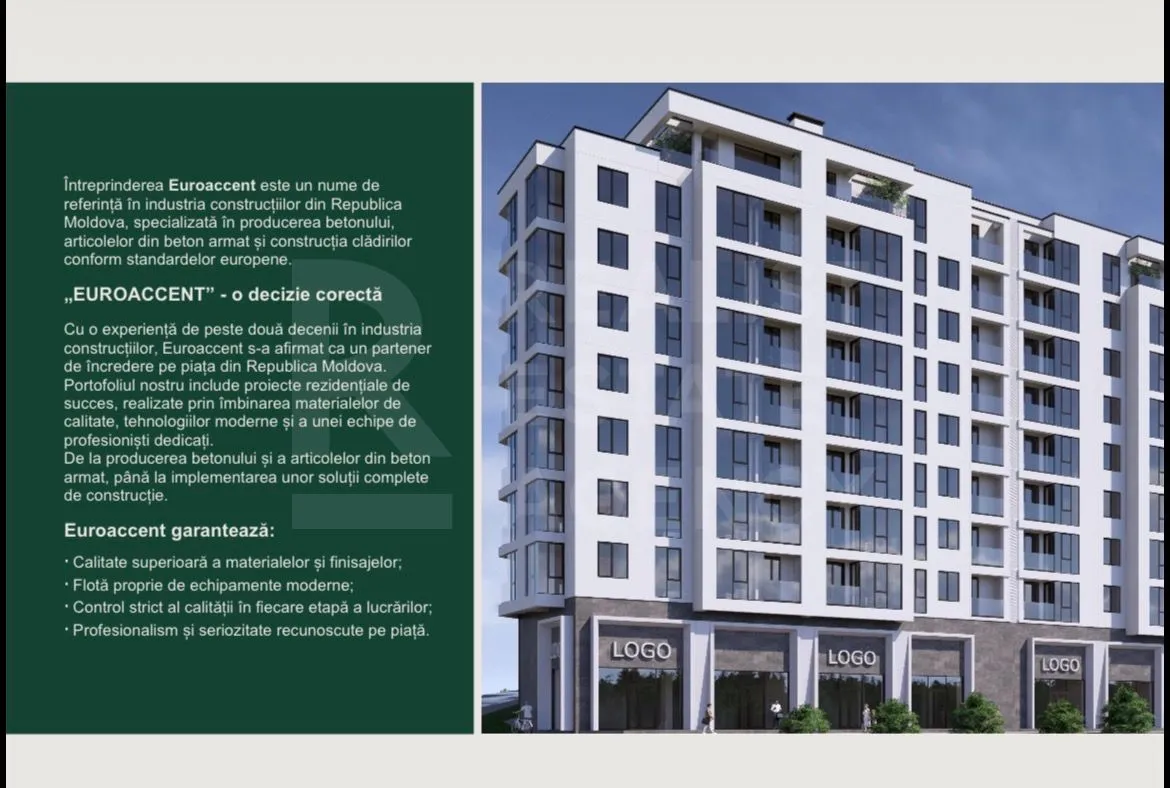 2-camere apartament, 61.1 m² — Imagine 4