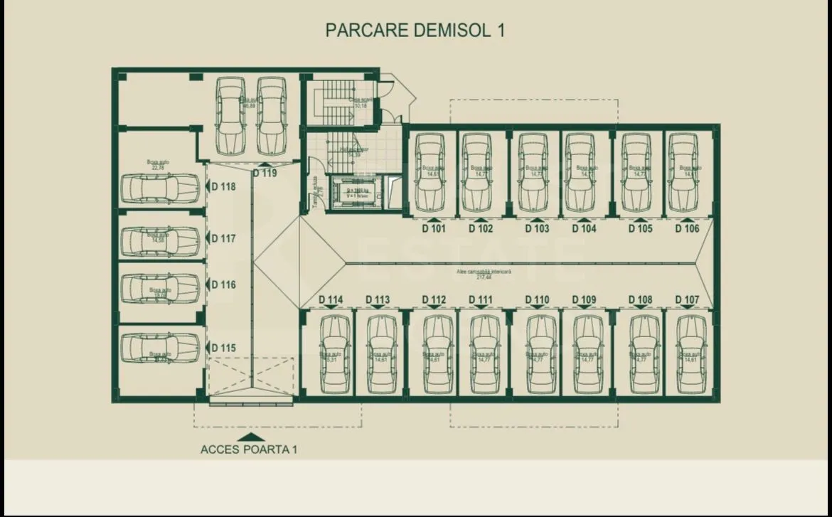 2-camere apartament, 62.5 m² — Imagine 2
