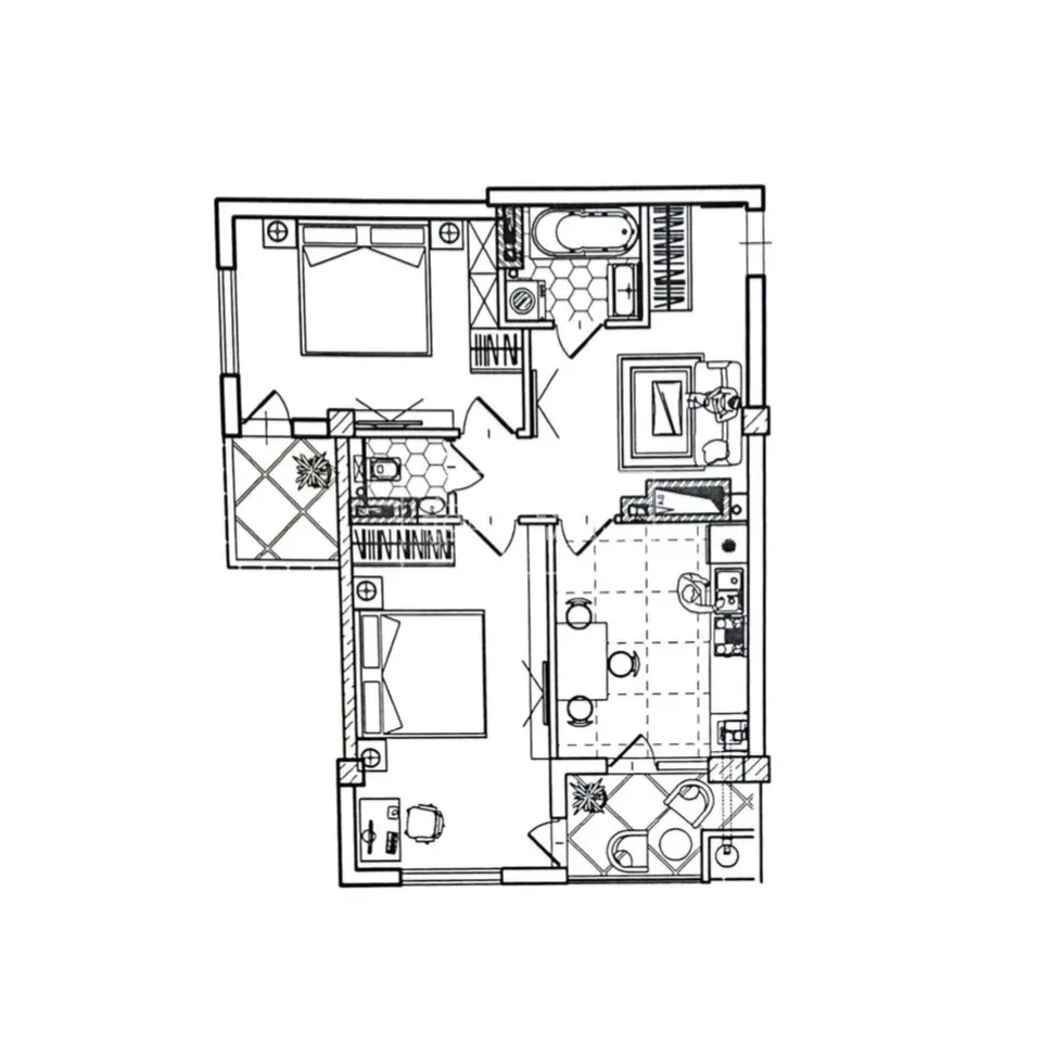 2-bedroom apartment, 63.1 m² — Image 2