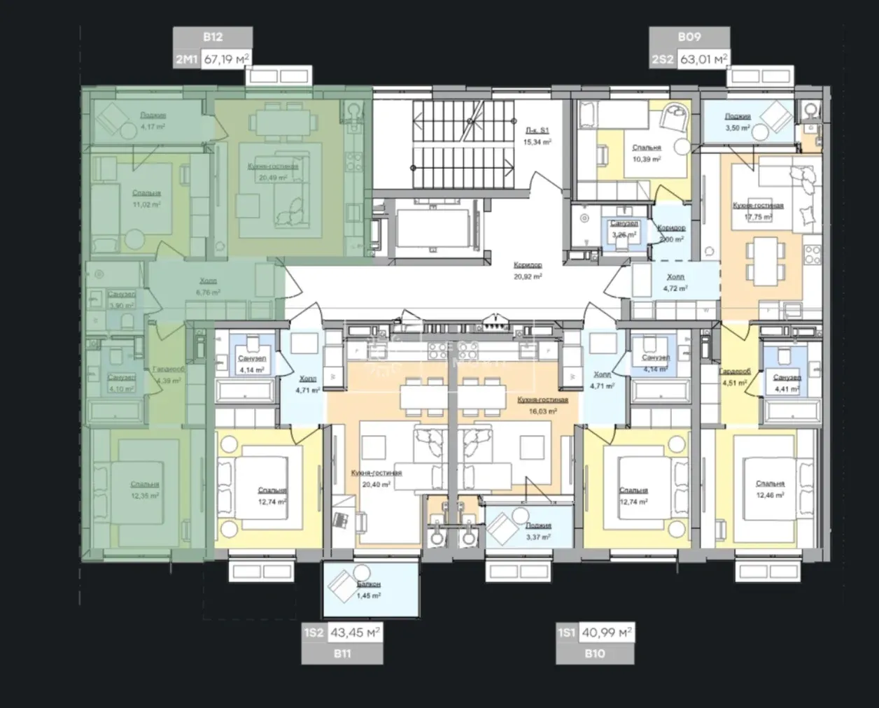 3-комнатная квартира, 65.4 м² — Изображение 4