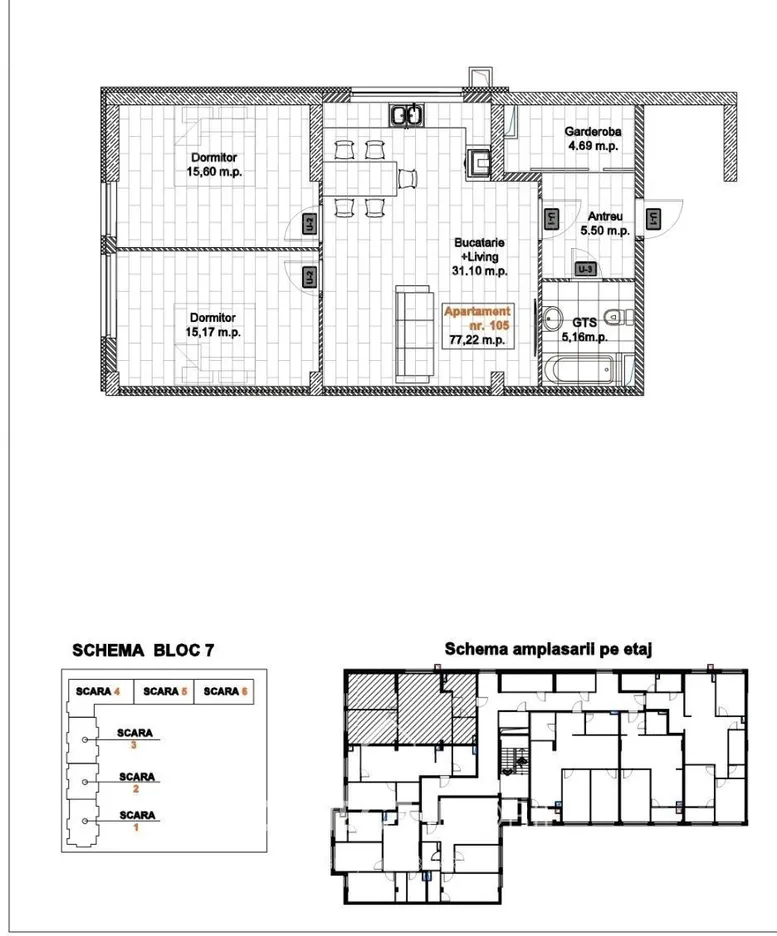 2-bedroom apartment, 77 m² — Image 4