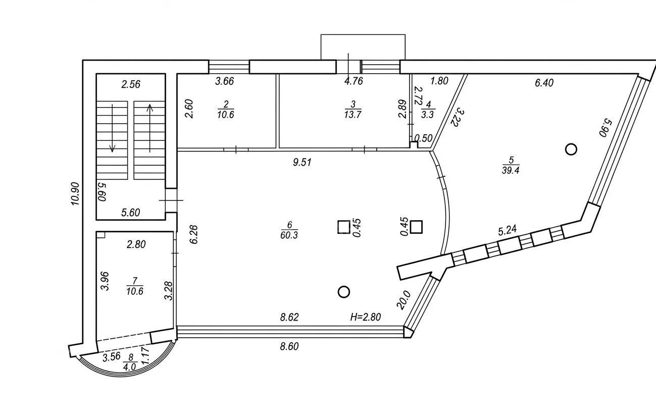 1-camere birou, 140 m² — Imagine 4