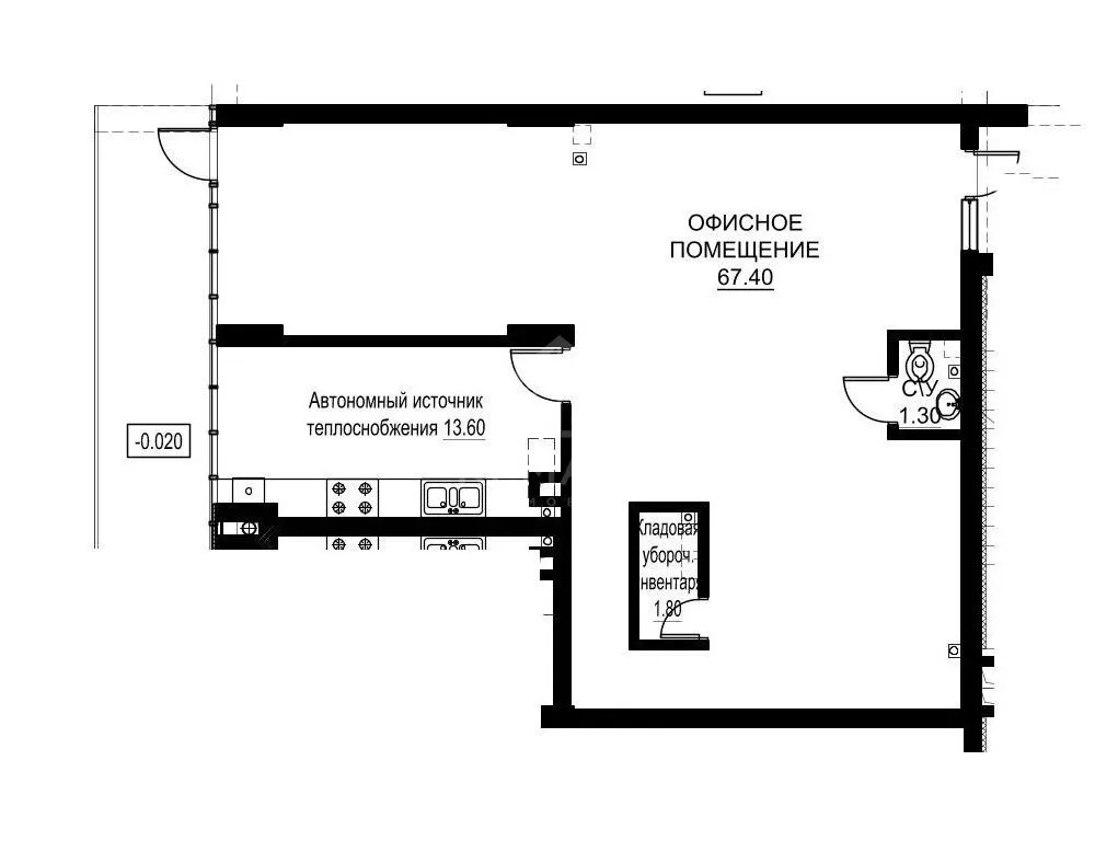 Spațiu comercial, 92 m² — Imagine 3