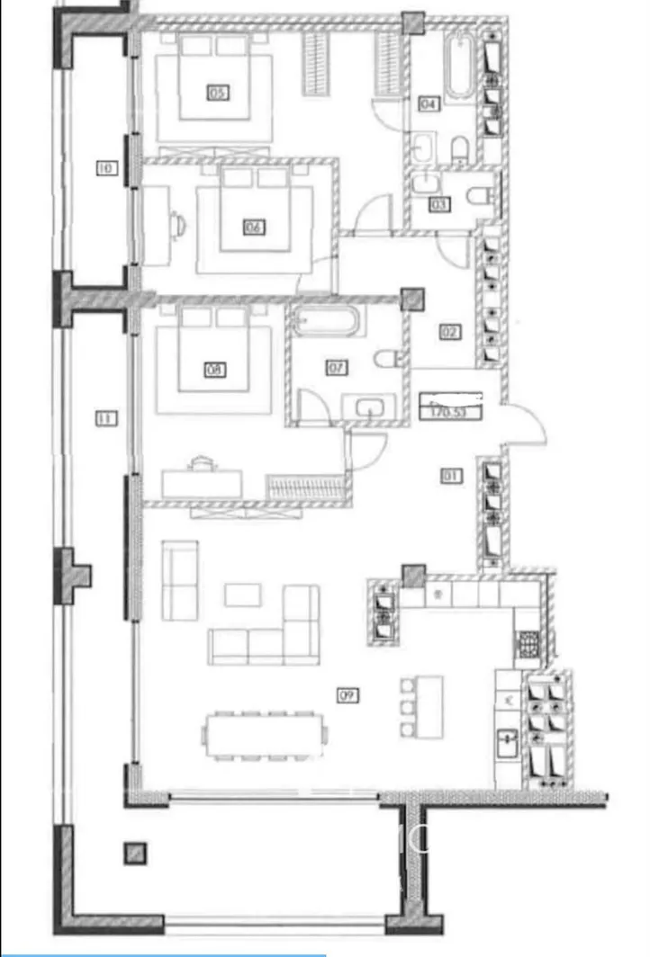 4-комнатная квартира, 171 м² — Изображение 3