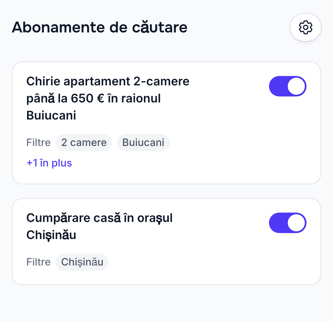 Abonamente de căutare și comutatoare pe telefon