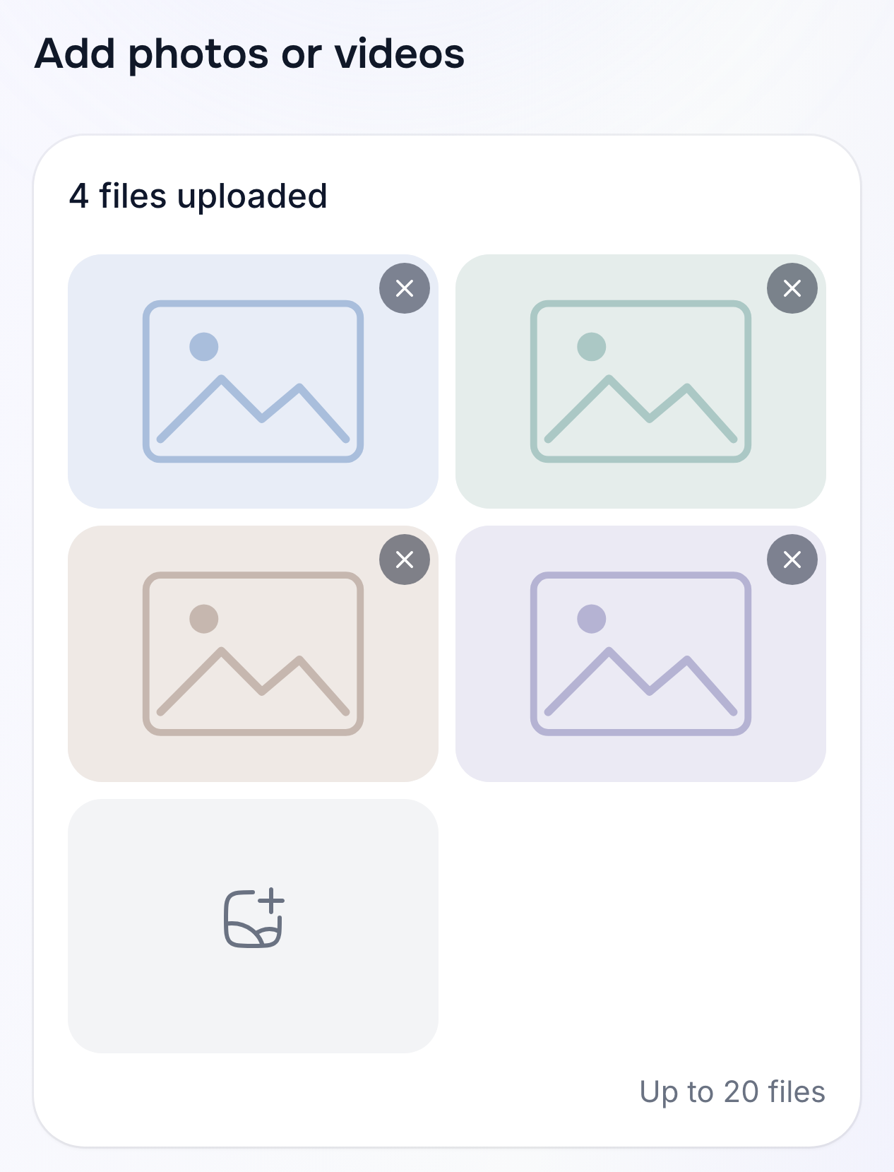 Uploading photos and videos while creating a listing