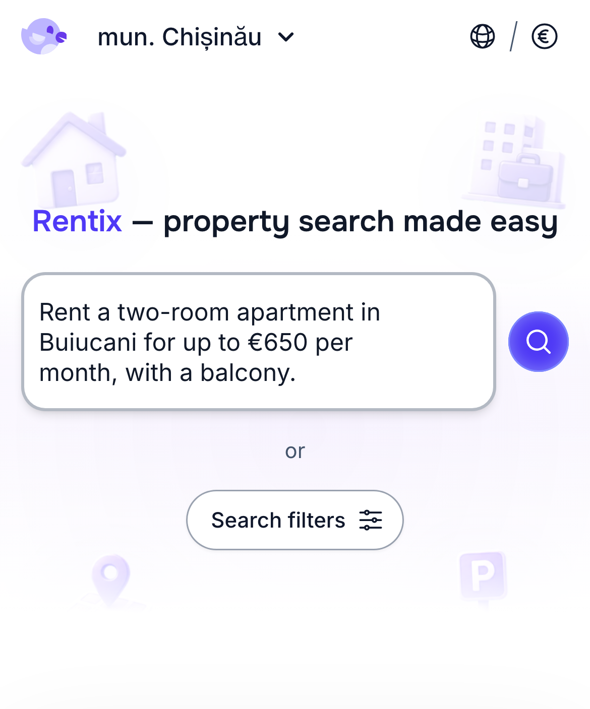 Searching for an apartment in everyday language