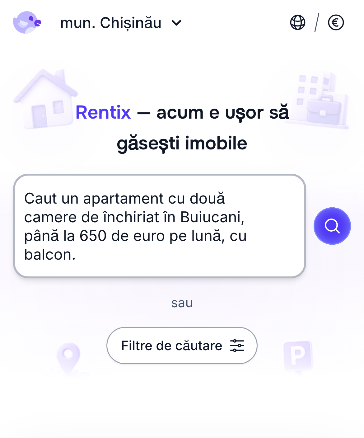Căutarea unui apartament în cuvinte simple